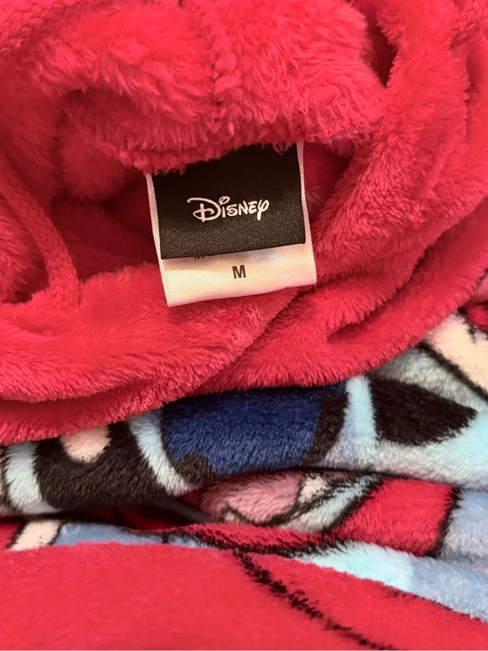 Disney Stitch Red Holiday Plush Hoodie